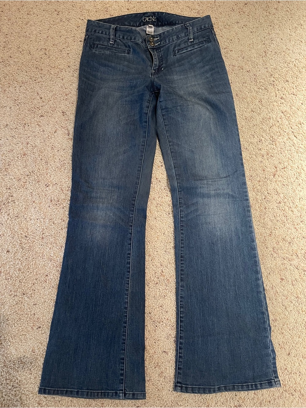 Cache Dark Blue Flare Leg Jeans